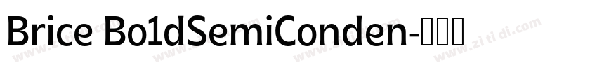 Brice Bo1dSemiConden字体转换